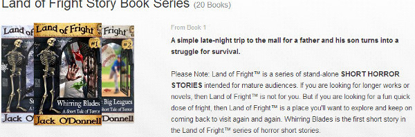 Land of Fright™ series page on Amazon