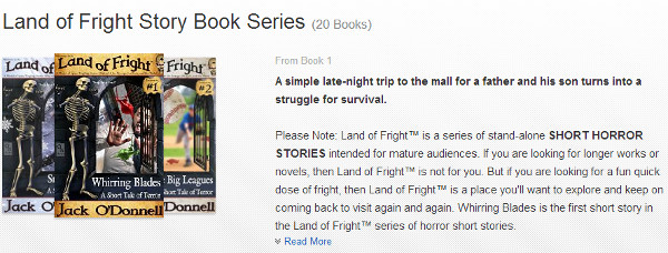 Land of Fright™ series page on Amazon